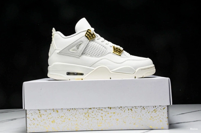 Bmlin Jordan 4 Gold AQ9129-170 Metallic Retro 0721